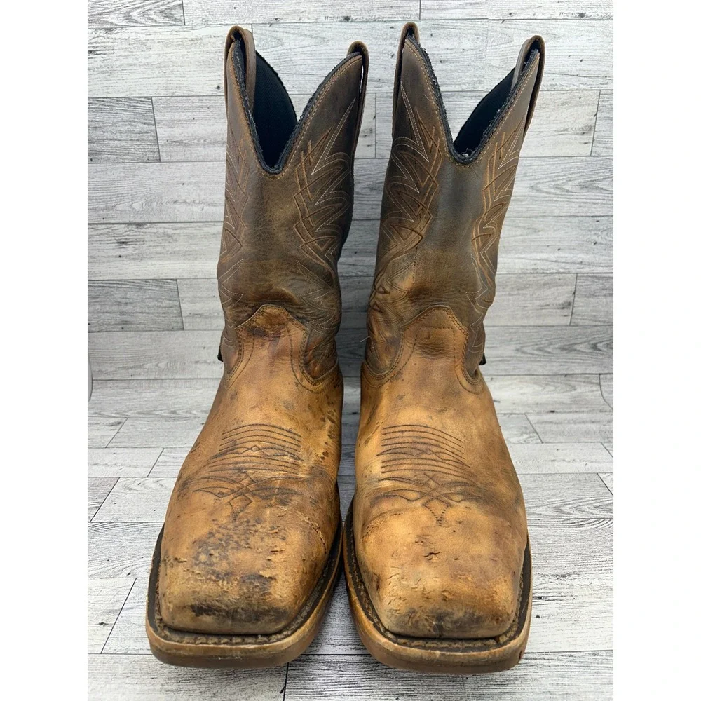 Irish Setter Marshall 83912 Steel Toe Brown Leather Western Work Boots Mens 13 D